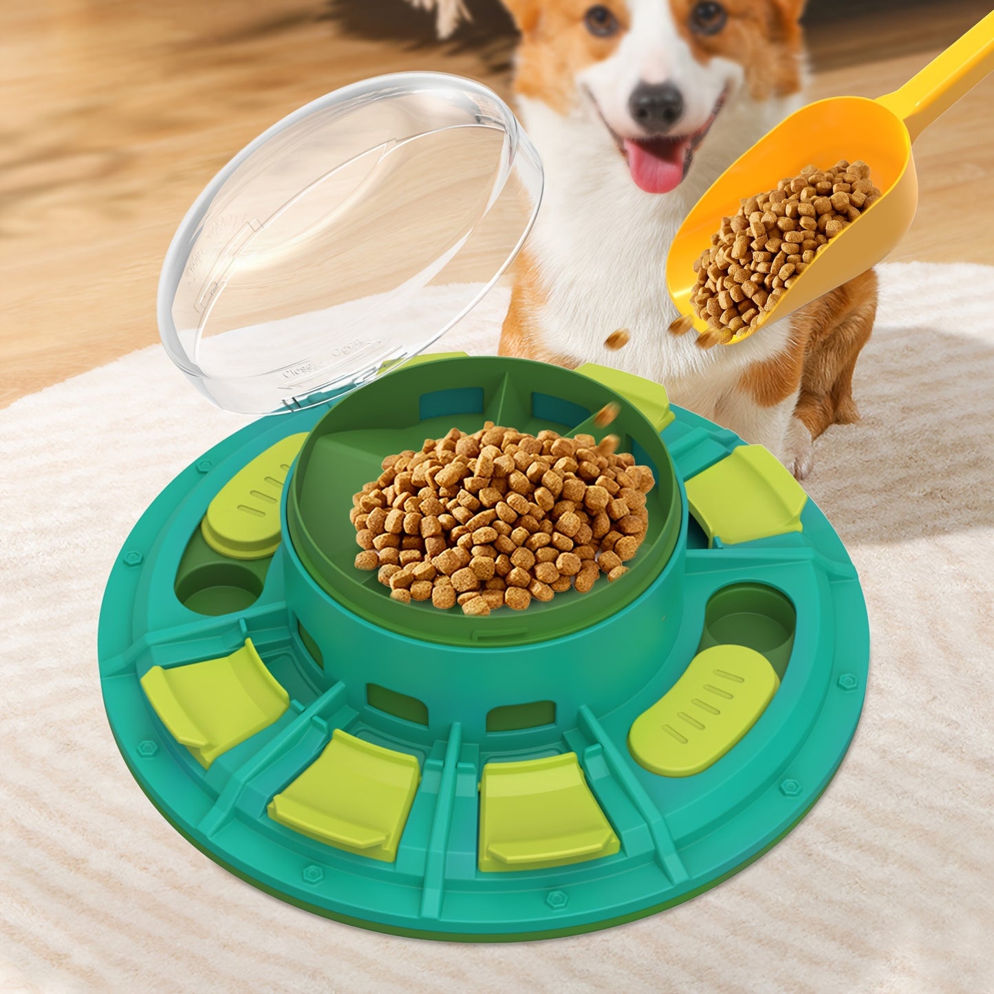 Interactive Pet Puzzle Toy For IQ Improvement And Slow Feeding