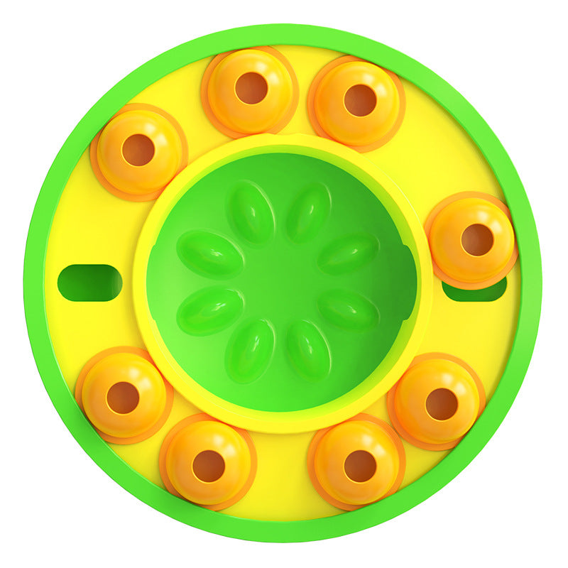 Intelligent dog toy slow-leak feeding training