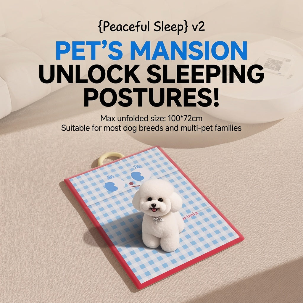 Double-Sided Waterproof Cooling Pet Mat - Foldable Breathable Cool Pad for Cats & Dogs
